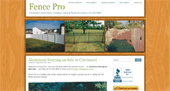 Desktop Screenshot of fence-pro.com