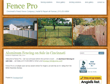 Tablet Screenshot of fence-pro.com